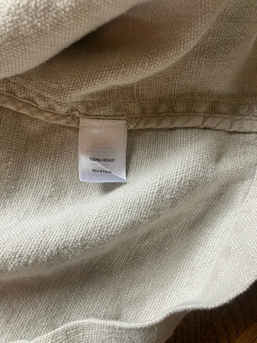 J Jill Lagenlook Hemp Jacket Natural Fiber Swing Beige S - Picture 4 of 5